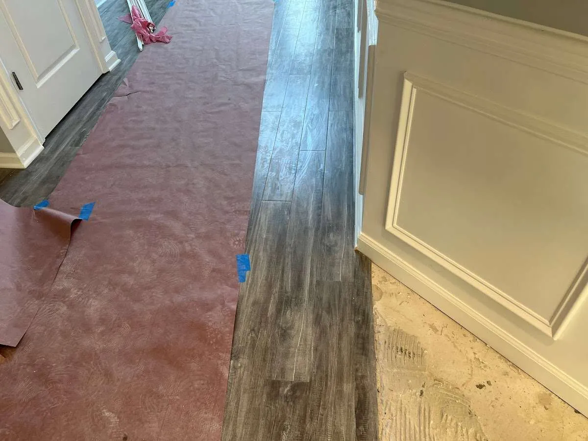 Completed marble shower restoration in Union Mill